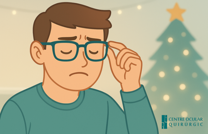 Persona que aún no se ha hecho la cirugía LASIK